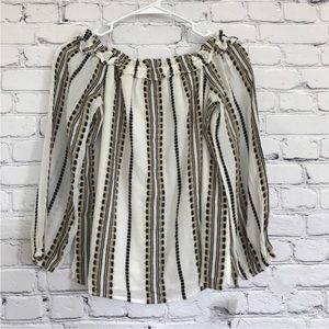 🔥 New INC Off Shoulder Blouse Long Sleeve Size XS